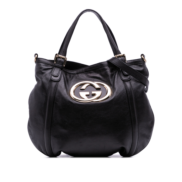 Pre-Loved Gucci Medium Leather Britt Satchel - Picture 1 of 12